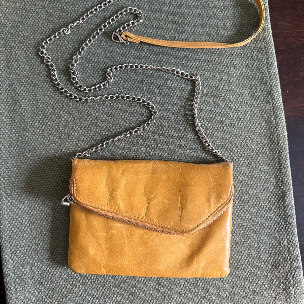 Mustard Yellow Chain Strap Women's Crossbody by HOBO.